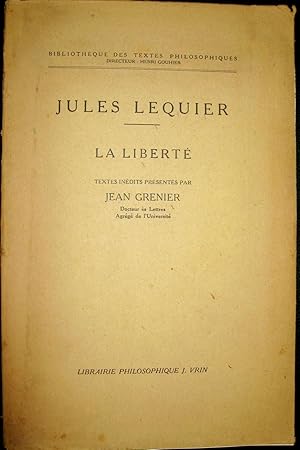 Seller image for La Libert for sale by Le Chemin des philosophes
