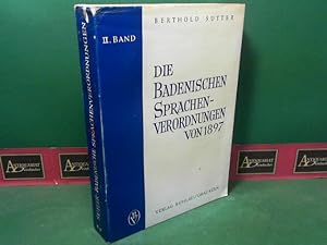 Die Badenischen Sprachenverordnungen von 1897 - Band 2 - Ihre Genesis und ihre Auswirkungen vorne...