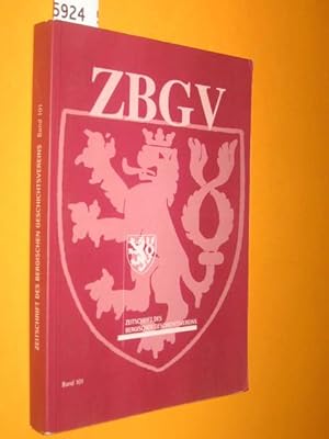 Seller image for Zeitschrift des Bergischen Geschichtsvereins (ZBGV). 101. Band. 2005-2005-2007. for sale by Antiquariat Tintentraum