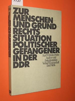 Bild des Verkufers fr Zur Menschen- und Grundrechtssituation politischer Gefangener in der DDR zum Verkauf von Antiquariat Tintentraum