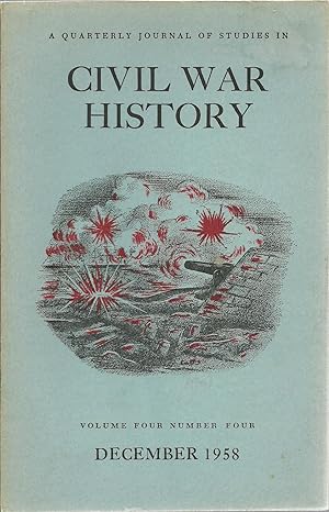 Immagine del venditore per Civil War History, A Quarterly Journal of Studies in Civil War History venduto da Sabra Books