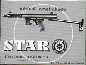 Seller image for Folleto: SUBFUSIL AMETRALLADOR STAR. Modelo Z-70. Cal. 9 mm. Parabellum. for sale by angeles sancha libros