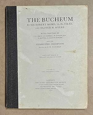 Seller image for The Bucheum. Vol. II: The inscriptions for sale by Meretseger Books