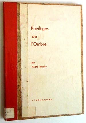 Seller image for Privilges de l'ombre for sale by Claudine Bouvier