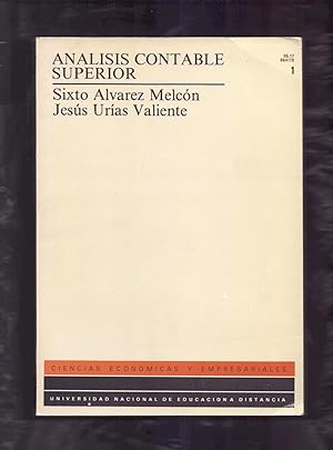 Bild des Verkufers fr ANALISIS CONTABLE SUPERIOR - UNIDAD DIDACTICA I - zum Verkauf von Libreria 7 Soles