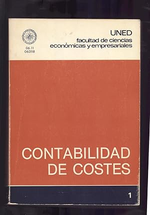 Immagine del venditore per CONTABILIDAD DE COSTES venduto da Libreria 7 Soles