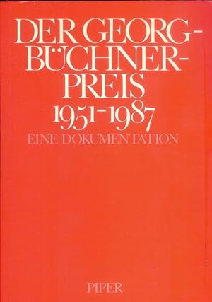 Bild des Verkufers fr Der Georg-Bchner-Preis 1951-1987. Eine Dokumentation. zum Verkauf von erlesenes  Antiquariat & Buchhandlung