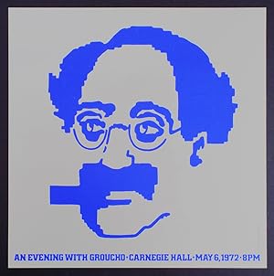 An Evening with Groucho - Carnegie Hall - 1972 (Marx Brothers, Vintage Poster)