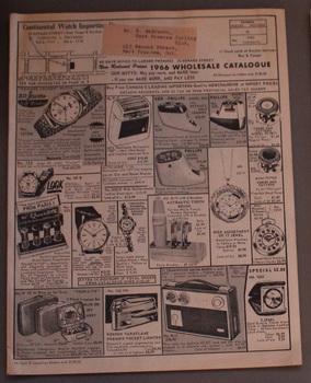 Continental Watch Importing Co. 1966 Wholesale Vintage Mailorder Collector