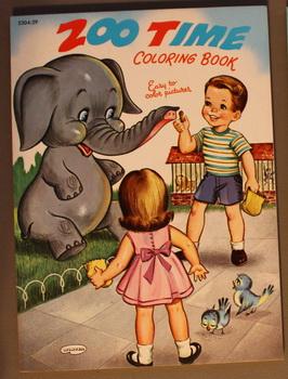 ZOO TIME COLORING BOOK. (Book #5304:29); Elephant Cover