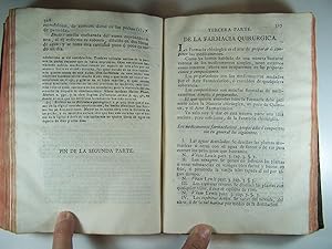 Imagen del vendedor de FARMACOLOGIA QUIRRGICA O CIENCIA DE MEDICAMENTOS EXTERNOS  INTERNOS PRECISOS PARA CURAR LAS ENFERMEDADES DE CIRUGIA; CON UN TRATADO DE FARMACIA RELATIVO  LA PREPARACIN Y COMPOSICION DE LOS MEDICAMENTOS. a la venta por Costa LLibreter