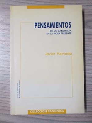 Imagen del vendedor de PENSAMIENTOS DE UN CANONISTA EN LA HORA PRESENTE a la venta por LIBRERIA AZACAN