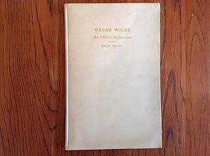 Imagen del vendedor de Oscar Wilde: An Idler's Impression a la venta por D.G.Wills Books