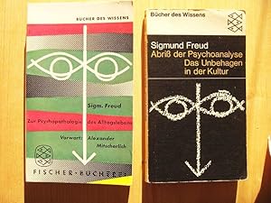 Bild des Verkufers fr Zwei Titel: Zur Psychopathologie des Alltagslebens + Abriss der Psychoanalyse. Das Unbehagen in der Kultur. zum Verkauf von Versandantiquariat Manuel Weiner