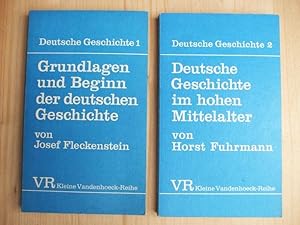 Bild des Verkufers fr Zwei Bnde: Grundlagen und Beginn der deutschen Geschichte + Deutsche Geschichte im hohen Mittelalter. Von der Mitte des 11. bis zum Ende des 12. Jahrhunderts (Reihe "Deutsche Geschichte" Nr. 1 und 2) zum Verkauf von Versandantiquariat Manuel Weiner