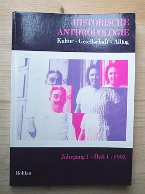 Bild des Verkufers fr Historische Anthropologie: Kultur - Gesellschaft - Alltag - Jahrgang 1, Heft 1, 1993 zum Verkauf von Versandantiquariat Manuel Weiner