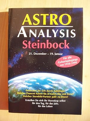 Bild des Verkufers fr Astro Analysis - Steinbock zum Verkauf von Versandantiquariat Manuel Weiner