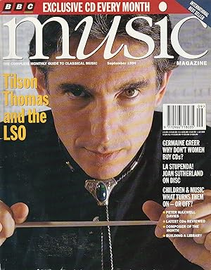 Seller image for BBC Music Magazine September 1994 Volume 3, Number 1 for sale by Ray Dertz