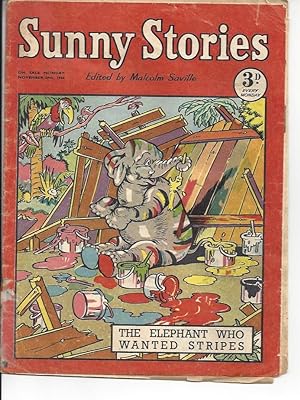 Seller image for Sunny Stories - November 27th 1954 for sale by Peakirk Books, Heather Lawrence PBFA