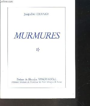 Seller image for MURMURES- ENVOI DE L AUTEUR for sale by Le-Livre