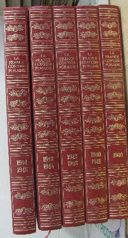 La france contemporaine (5 vols) de 1940 à 1945