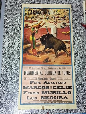 PLAZA DE TOROS TARRAGONA - Monumental corrida de toros - Domingo, 10 de Septimebre de 1961