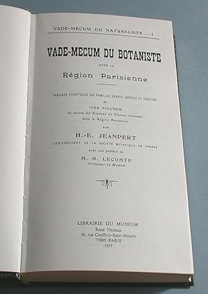 Vade-Mecum (Vademecum) du botaniste dans la Region Parisienne.