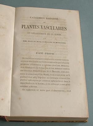 Catalogue raisonne des plantes vasculaires du Departement de la Somme.