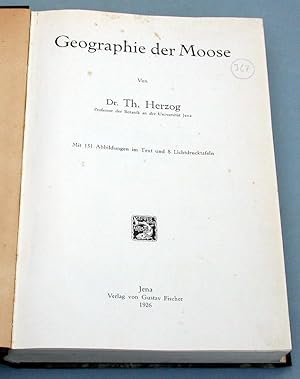 Imagen del vendedor de Geographie der Moose. a la venta por Antiquariat Lycaste