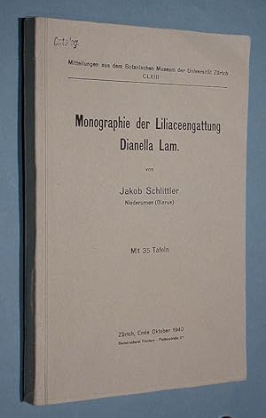 Image du vendeur pour Monographie der Liliaceengattung Dianella Lam. mis en vente par Antiquariat Lycaste