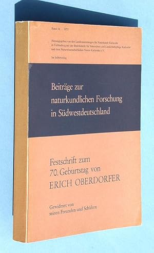 Bild des Verkufers fr Festschrift zum 70. Geburtstag von Erich Oberdorfer. Gewidmet von seinen Freunden und Schlern. zum Verkauf von Antiquariat Lycaste