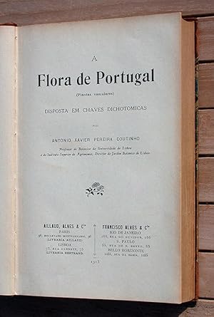 Seller image for Flora de Portugal - disposta em chaves dichotomicas. - Angebunden: Notas da Flora de Portugal I, II, III, IV. for sale by Antiquariat Lycaste