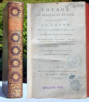 Seller image for Voyage en Afrique et en Asie, principalement au Japon, pendant les annes 1770 - 1779. Servant de suite au Voyage de D. Sparmann. for sale by Antiquariat Lycaste