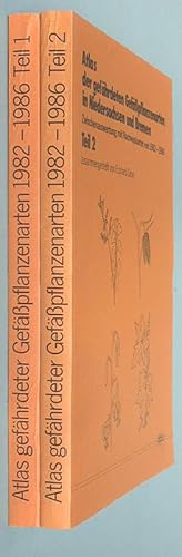 Imagen del vendedor de Atlas der gefhrdeten Gefpflanzenarten in Niedersachsen und Bremen. Zwischenauswertung mit Nachweiskarten von 1982 - 1986. Teil 1 und Teil 2 (2 Bde.). a la venta por Antiquariat Lycaste