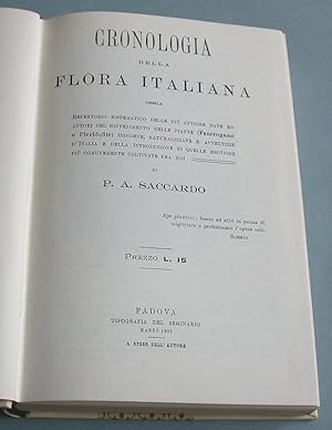 Image du vendeur pour Cronologia della Flora Italiana. mis en vente par Antiquariat Lycaste