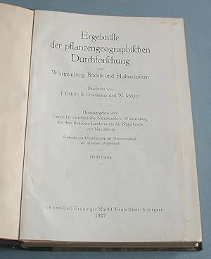 Ergebnisse der pflanzengeographischen Durchforschung von Württemberg, Baden und Hohenzollern. Hef...