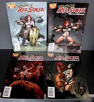 Savage Red Sonja - Queen of the frozen Wastes - Vol 1: Issue 1-4 - first printing.