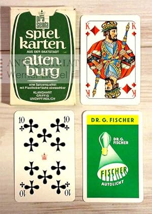 Präsenta Spielkarten aus der Skatstadt Altenburg - Coeur Spielkarte - Französische Skatkarte Nr. 80.