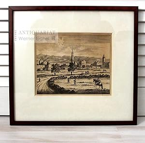 Kupferstich Blick auf Rama, Israel - Copperplate Views of Rama, Israel - Gravure: Vue de Rama, Is...