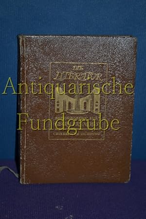 Imagen del vendedor de Die Literatur, Sammlung illustrierter Einzeldarstellungen 34. Band / chinesische Dichtung a la venta por Antiquarische Fundgrube e.U.