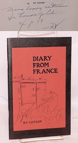 Diary from France [inscribed & signed]