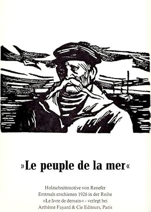 "Le peuple de la mer". Holzschnittmotive von Renefer zu dem Buch von Marc Elder.