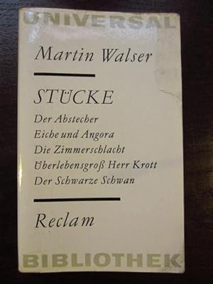 Seller image for Stücke: Der Abstecher. Eiche und Angora. Die Zimmerschlacht. ÜberlebensgroßmHerr Krott. Der Schwarze Schwan. for sale by Rudi Euchler Buchhandlung & Antiquariat