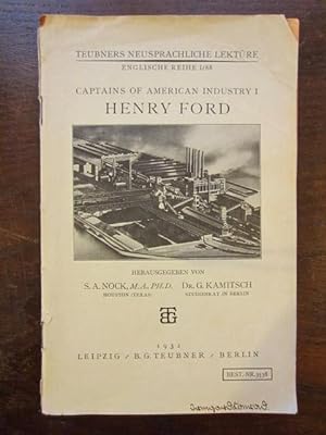 Seller image for Captains of American Industry I: Henry Ford. Teubners Neusprachliche Lektüre Englishe Reihe I/88 for sale by Rudi Euchler Buchhandlung & Antiquariat
