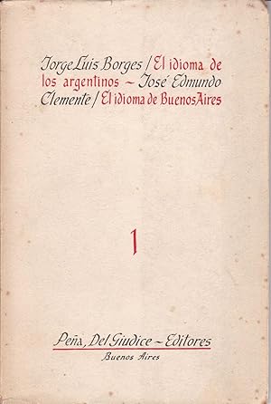 Imagen del vendedor de El Idioma de los Argentinos. a la venta por Eduardo Martnez Moreira