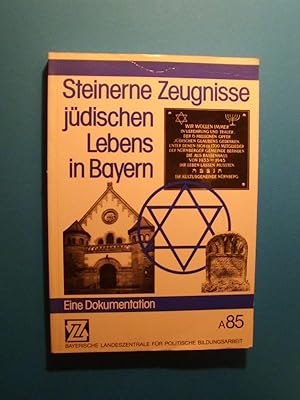 Bild des Verkufers fr Steinerne Zeugnisse jdischen Lebens in Bayern. Eine Dokumentation. zum Verkauf von Antiquariat Messidor