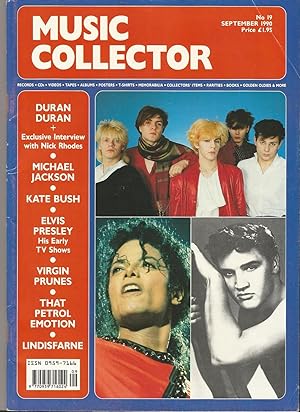Music Collector. No. 19. September 1990. Michael Jackson, Kate Bush, Elvis Presley,Duran Duran, L...