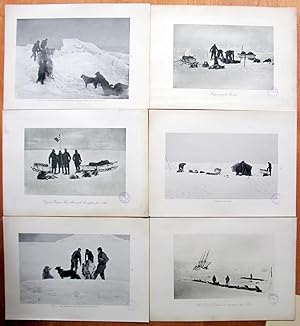 Lot of 30 Black and White Illustrations of the Arctic from "On the Polar Star in the Arctic Sea."