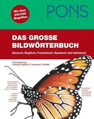 Bild des Verkufers fr PONS Das groe Bildwrterbuch: Deutsch, Englisch, Franzsisch, Spanisch und Italienisch : Mit ber 200.000 Begriffen. zum Verkauf von AHA-BUCH