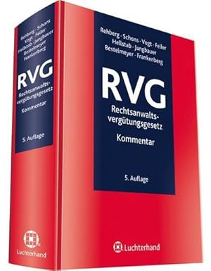 Bild des Verkufers fr RVG - Rechtsanwaltsvergtungsgesetz : In alphabetischer Zusammenstellung zum Verkauf von AHA-BUCH